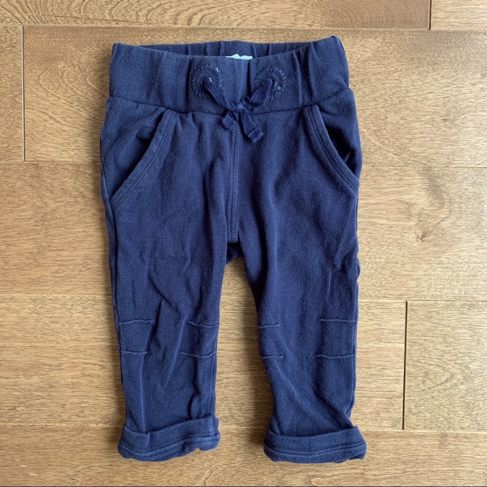 2/$10 NOPPIES Baby boy blue sweatpants size 68